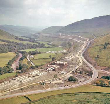 M6 motorway under construction