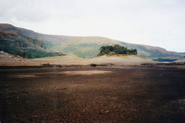 Dried up bed of Haweswater
