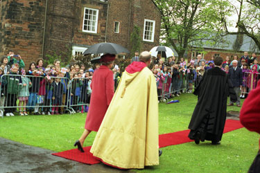 Carlisle, visit of Queen Elizabeth