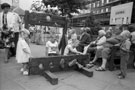 View: ct30715 Carlisle Great Fair. Lanes under redevelopment