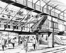 View: ct46538 Drawing of the Lanes, Carlisle