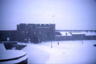View: ct51806 Carlisle, Castle Yard in blizzard