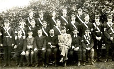May 1913: Boys Brigade: Carlisle Company no.4, officers and NCOs